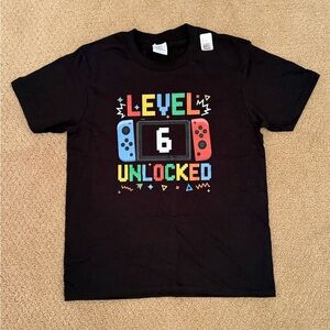 New. Boys 6th birthday shirt. Size youth medium.